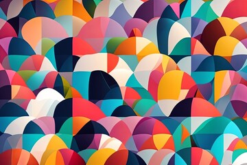 Neon Night Swarm: A Futuristic, Abstract Illustration of a Crowded and Colorful Nighttime Gathering with Low Realism and Moody Lighting. Generative AI