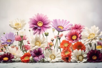 Obraz na płótnie Canvas design flower watercolor color spring pastel pattern peonies blossom background valentine. Generative AI.