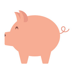 Piggy bank, piggy bank icon. Vector illustration