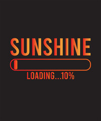 Sunshine Loading Ten Typography Design