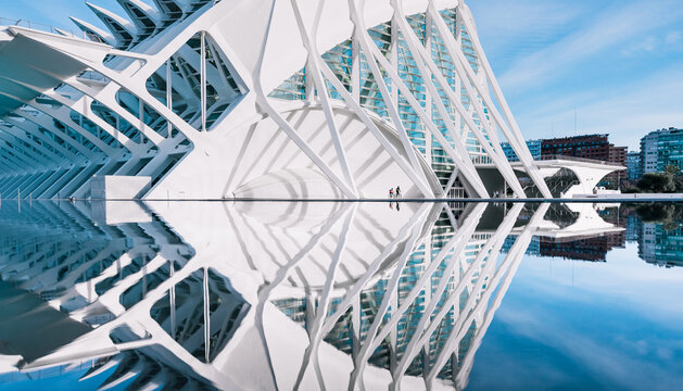 Valencia, Spain: City of Arts and Science designed by Santiago Calatrava