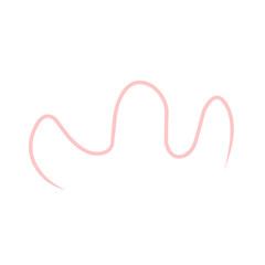 Fototapeta na wymiar Cute simple doodle.scribble shape.