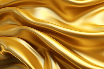 Fototapeta premium Liquid golden background, exuding the opulent texture of silk. Ai generated