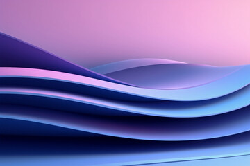 Minimalist background, adorned with captivating abstract shapes and a harmonious geometric pattern in purple and blue. Ai generated