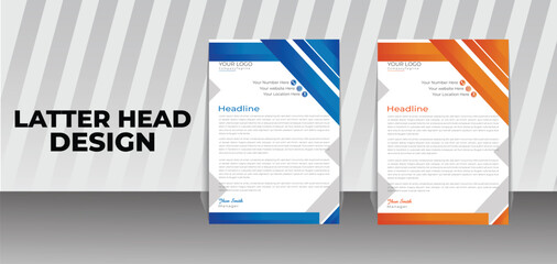 corporate and business latter head design.