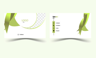 Stylish and aesthetic concept business card illustration design layout