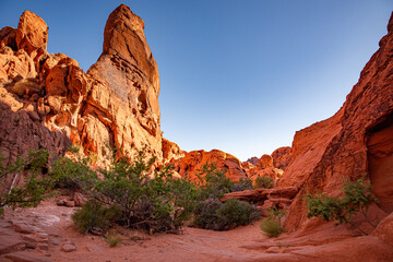 Navajo Sandstone formations in the Valley of Fire State Park