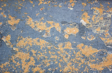 Rust on metal. Authentic metal corrosion. Damaged metal by rust close-up.