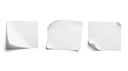 paper message note reminder adhesive sticker blank background white empty sticky tag sign office