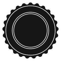 Black stamp template.
