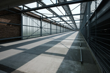 Empty parking garage in the city center in the Netherlands.