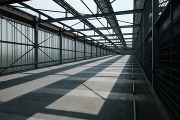 Empty parking garage in the city center in the Netherlands.