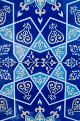 Uzbekistan pattern, Tashkent, details of wall decor