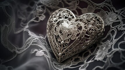 heart by gothic style