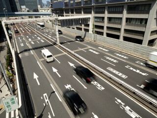 首都高速都心環状線　竹芝付近　東京都