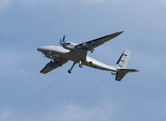Fototapeta na wymiar High-Altitude Long-Endurance (HALE) Unmanned Combat Aerial Vehicle (UCAV) AKINCI