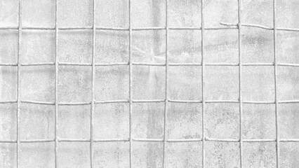 Abstract white wall texture with lattice for pattern background. wide panorama picture. Black wall texture rough background dark concrete floor or old grunge background with black