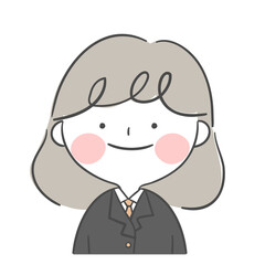 교복을 입은 여학생