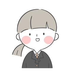 교복을 입은 여학생