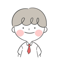 반팔을 입은 남학생