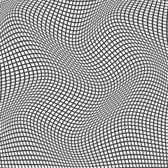 abstract monochrome seamless black line wave pattern.