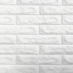 White Brick Wall Texture Background Generative AI