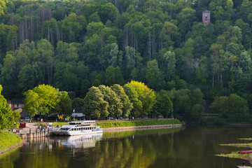 Bad Karlshafen an der Weser im Frühjahr/ Weserbergland-Hessen-Deutschland