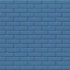 Blue Brick Wall Texture Background Generative AI
