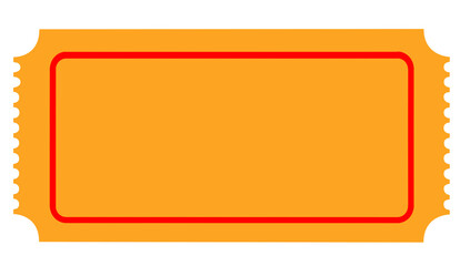 Fototapeta premium Ticket Blank Copy Space for Your Text Pass Admission Illustration