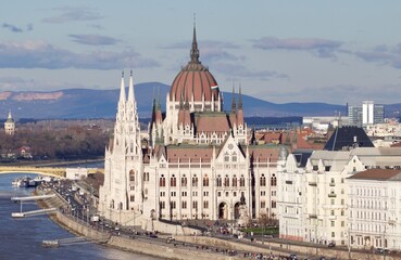 Obraz premium hungarian parliament building, Budapest 