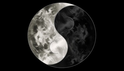 yin and yang symbol , ai, ai generative, illustration