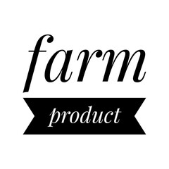 Farm Fresh Product Lettering Design Go Green