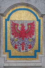 Mosaik Tiroler Adler in Meran, Südtirol