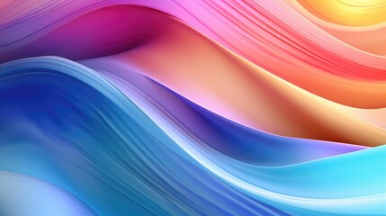 Vivid Wave Abstraction Gradient Background