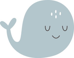 Cartoon Whale Icon