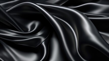 Obraz premium Glamour Black Satin Background