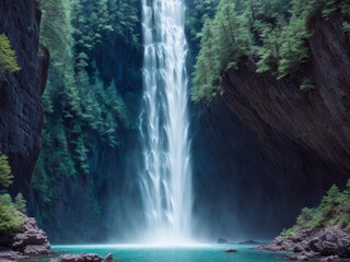 A picture of an waterfall volume six created with generative ai, ki