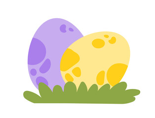 Colorful dino eggs