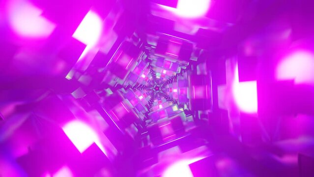 Futuristic multicolor psychedelic pattern seamlessly looping, creating an entrancing visual experience for VJ performances