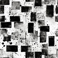 Black Grunge Elements: Seamless Textures tiled 