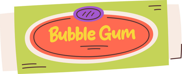 Chewing Plate Bubble Gum