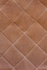 Fototapeta premium Texture, background of brown natural leather.