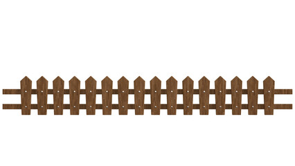 Cerca de madeira isolada © Vitor