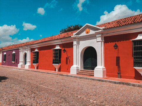 Medanos de Coro, fachadas coloniales de Venezuela