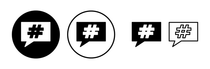 Obraz premium Hashtag icon vector. hashtag simbols