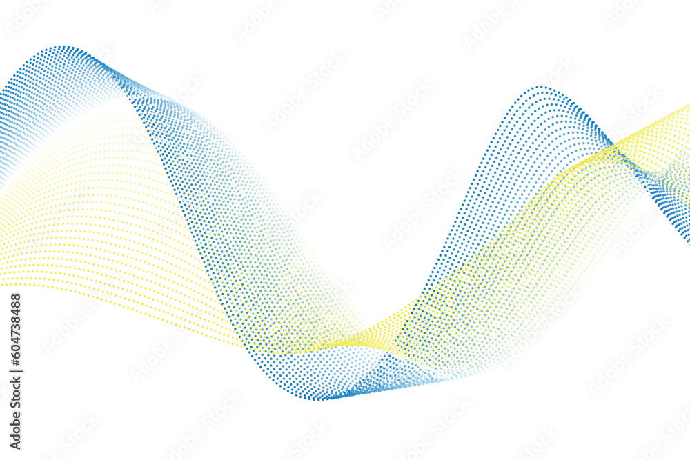 Poster colorful soft 3d halftone wave effect. simple gradient abstract background. suitable for landing pag