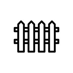 Fence icon,vector illustration. fence icon illustration isolated on White background.eps
