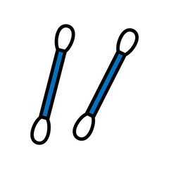 Cotton swab icon,vector illustration. cotton swab icon illustration isolated on White background.eps
