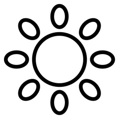 Sun Line Icon