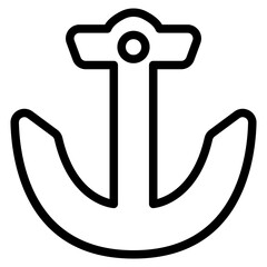 Anchor Line Icon